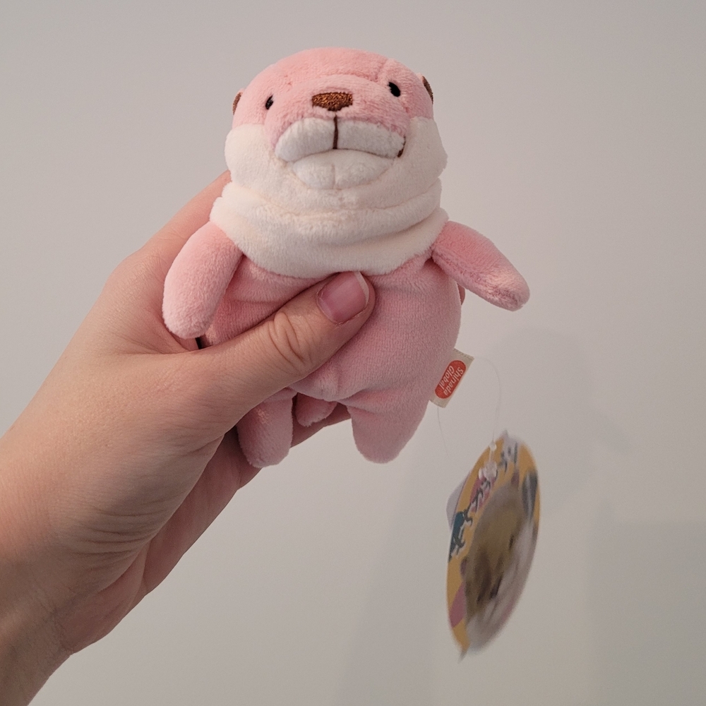 Pink Peach Shinada Global Otter Keychain